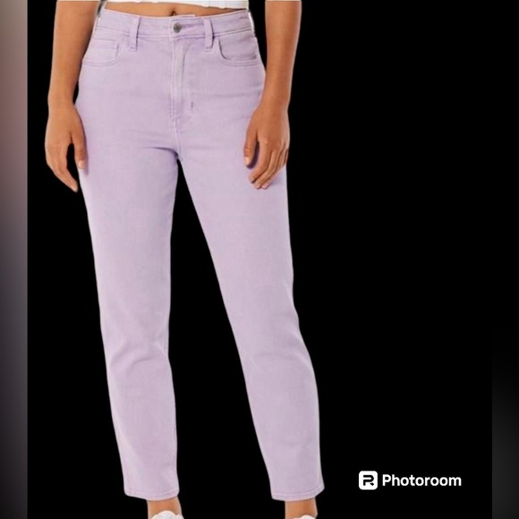 Ultra High-Rise Light purple mom jeans - Picture 1 of 4